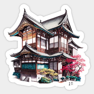The houses of Ōsaka Sticker